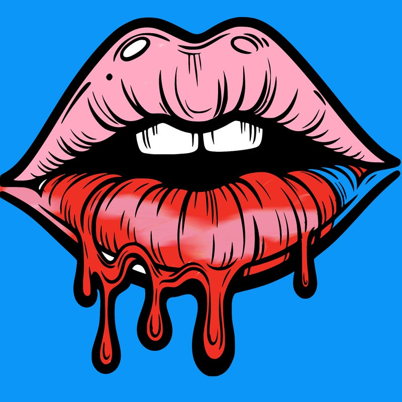 lips that look realistic and drip