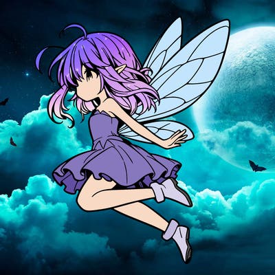 manga fairy flying