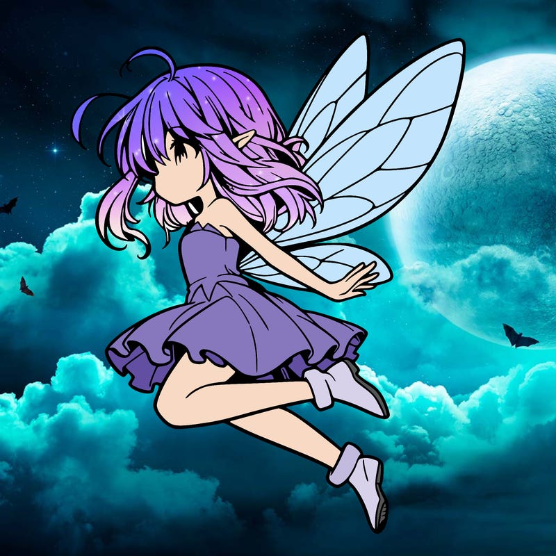 manga fairy flying