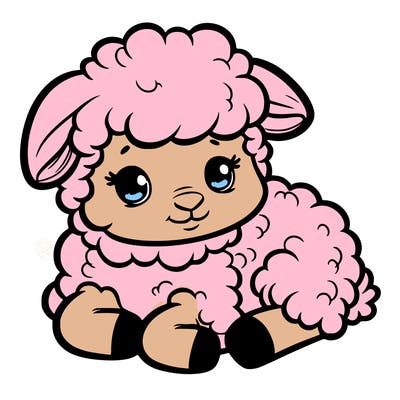a baby sheep