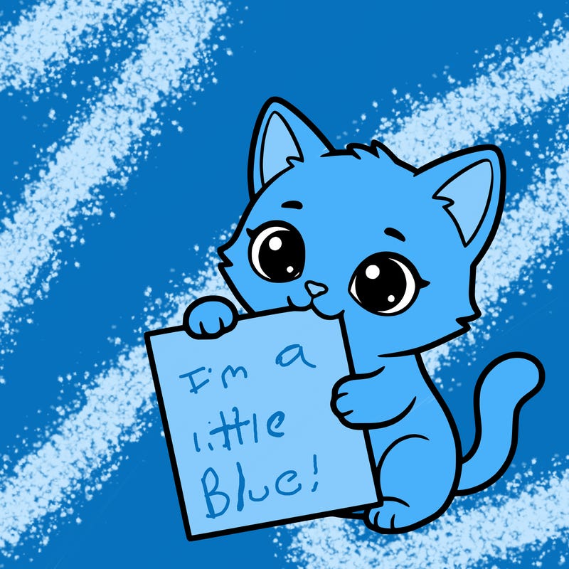 a small cat with a blank sheet of paper in its hand. the cat is sooooooo cute!