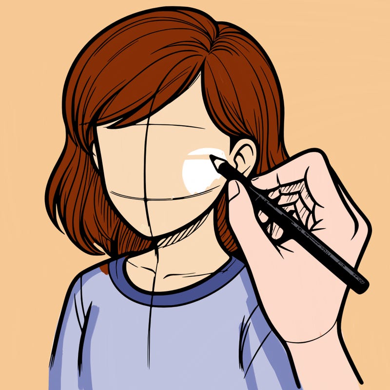 drawing a realistic person