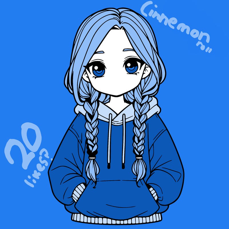 a realistic girl with a oversized hoodie and she has braids