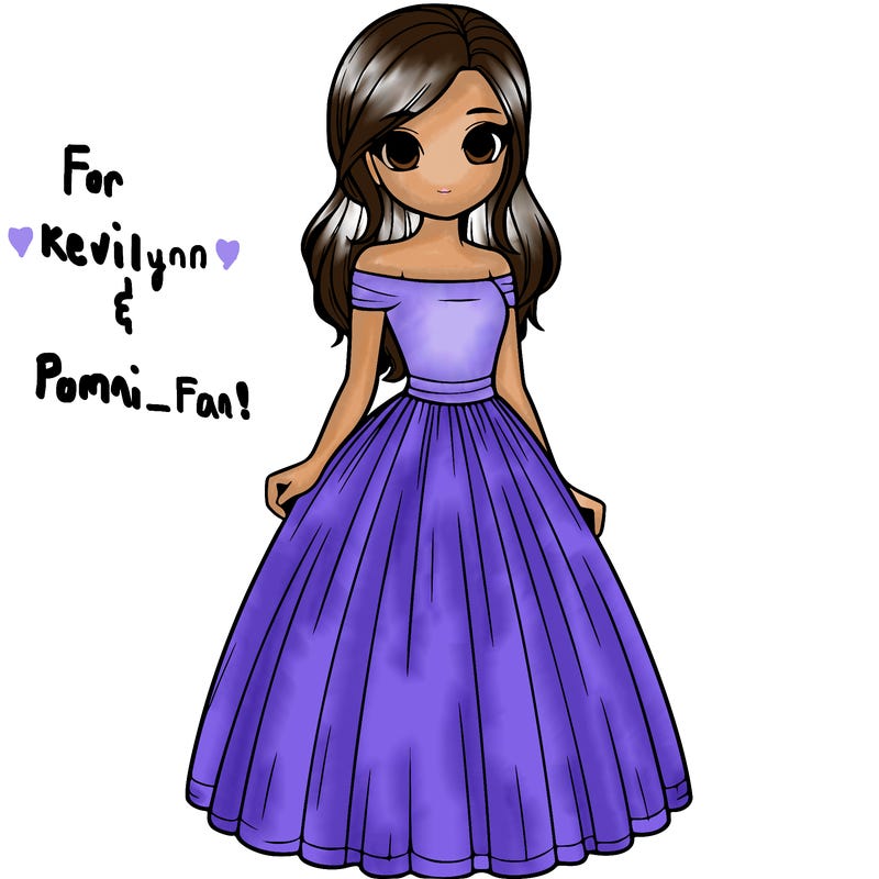 realistic girl in dress