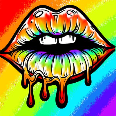 lips that look realistic and drip