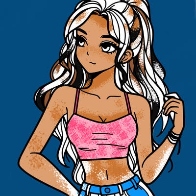 girl in crop top