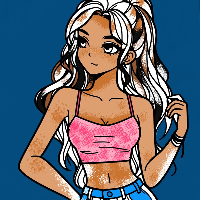 girl in crop top
