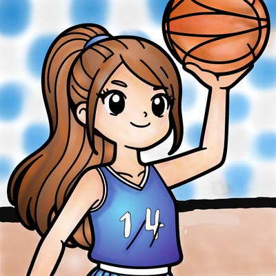 a basketball player who is a girl