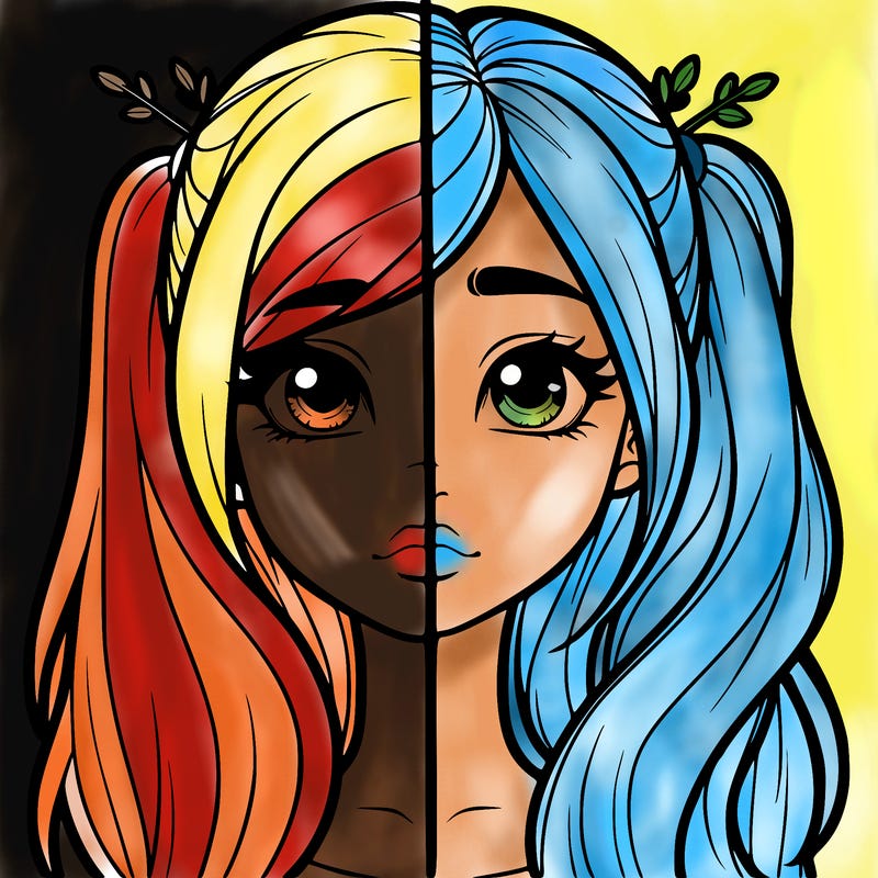 realistic girl split