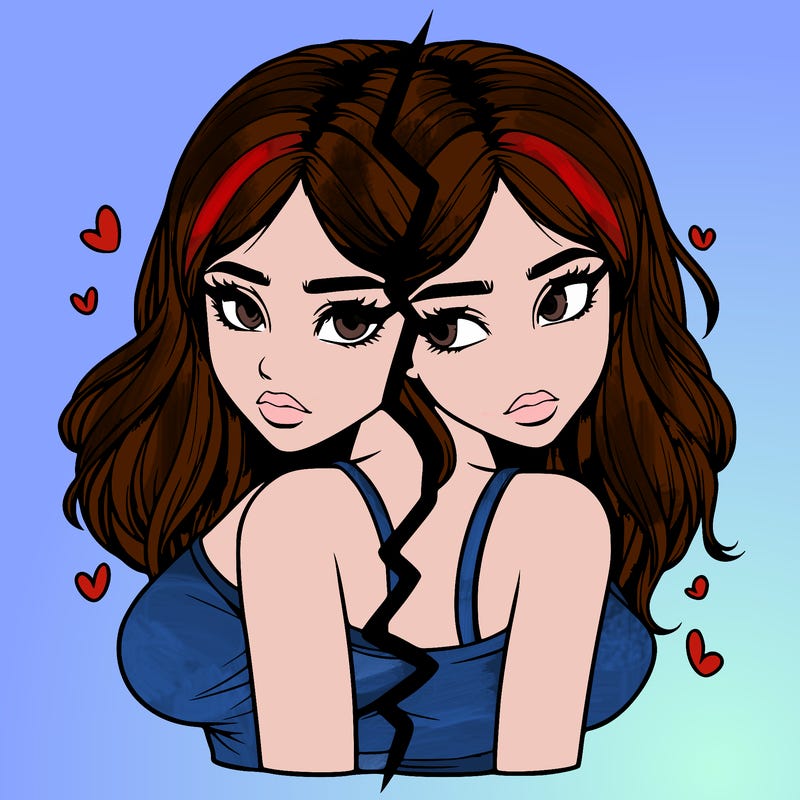 realistic girl split