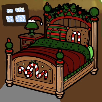 christmas bed
