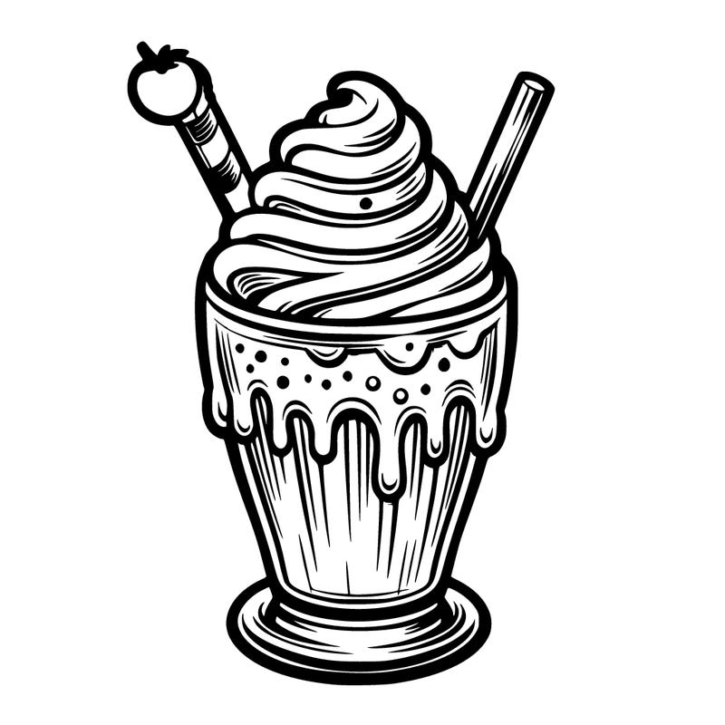 milkshake realistic