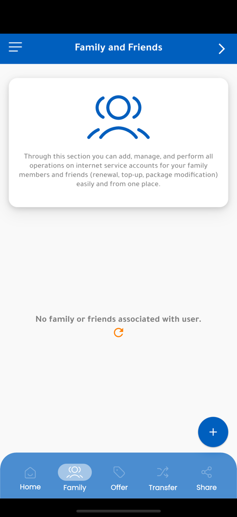 LTT LIFE - LTT LIFE app interface for managing internet accounts of family and friends