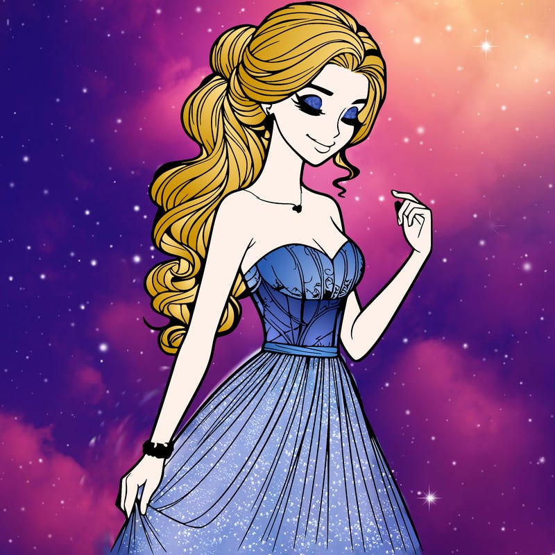 a realistic woman wearing an elegant dress
