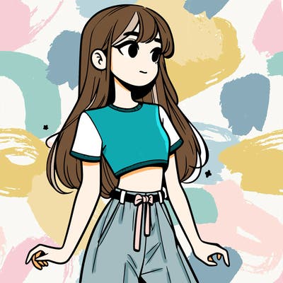 girl in a cute crop top