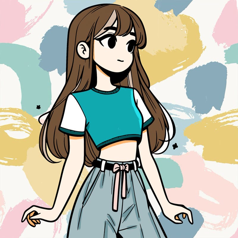 girl in a cute crop top