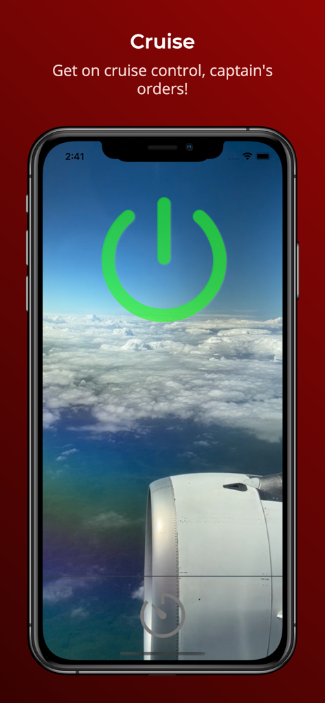 Ambient Noise: for Sleep/Study - Ambient noise app interface showing the cruise mode sound profile with an airplane engine background