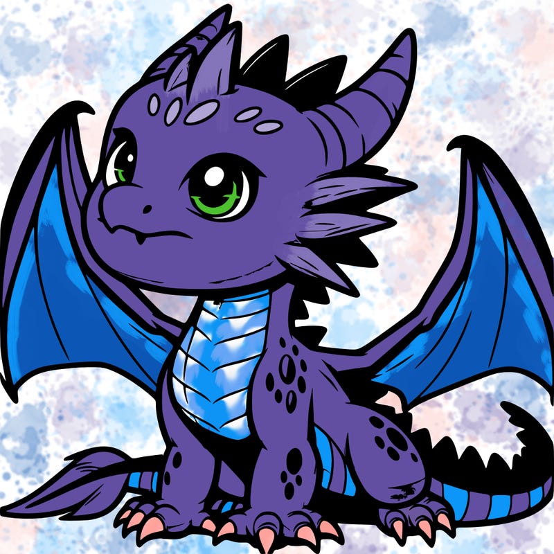fierce baby night dragon