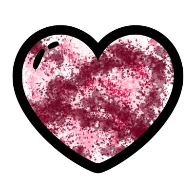 a blank heart