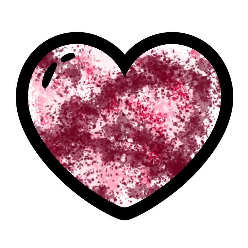 a blank heart