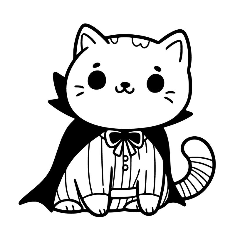 cat in a halloween costume for halloween