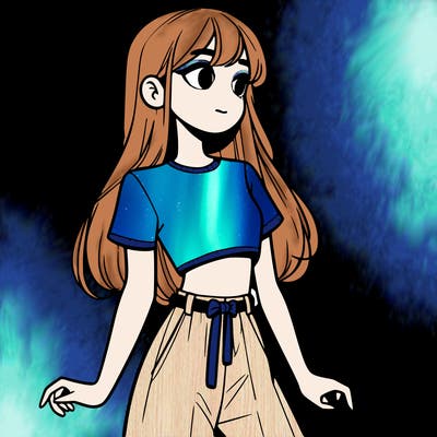 girl in a cute crop top