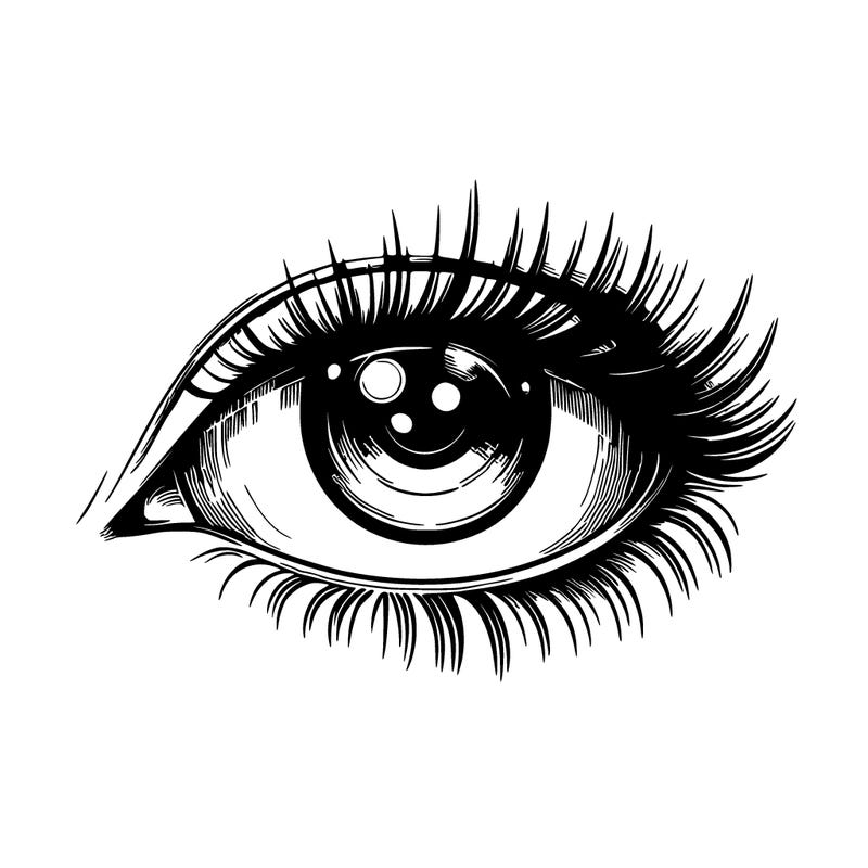 one realistic eye