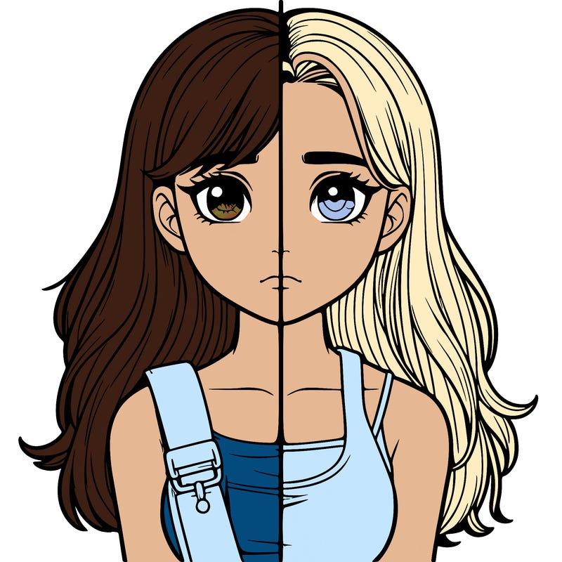 realistic girl split