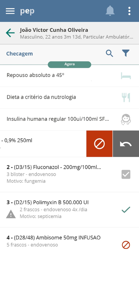 SOULMV PEP - Clinical interface for bedside medication verification and procedure tracking in SOULMV PEP