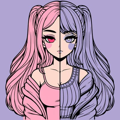 realistic girl split