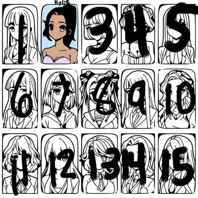 girls that look diffrent anime