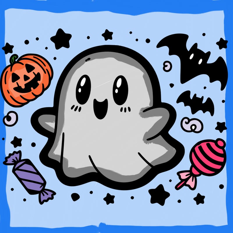 halloween cute little ghost