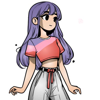 girl in a cute crop top