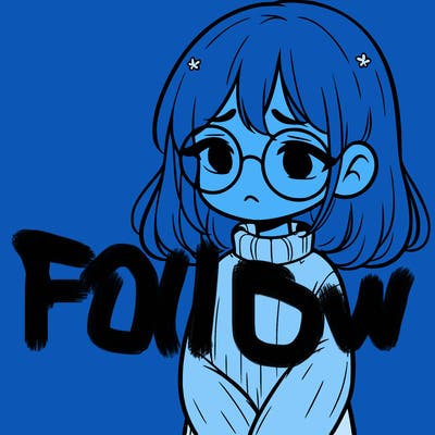 sad girl with glasses in a sweater