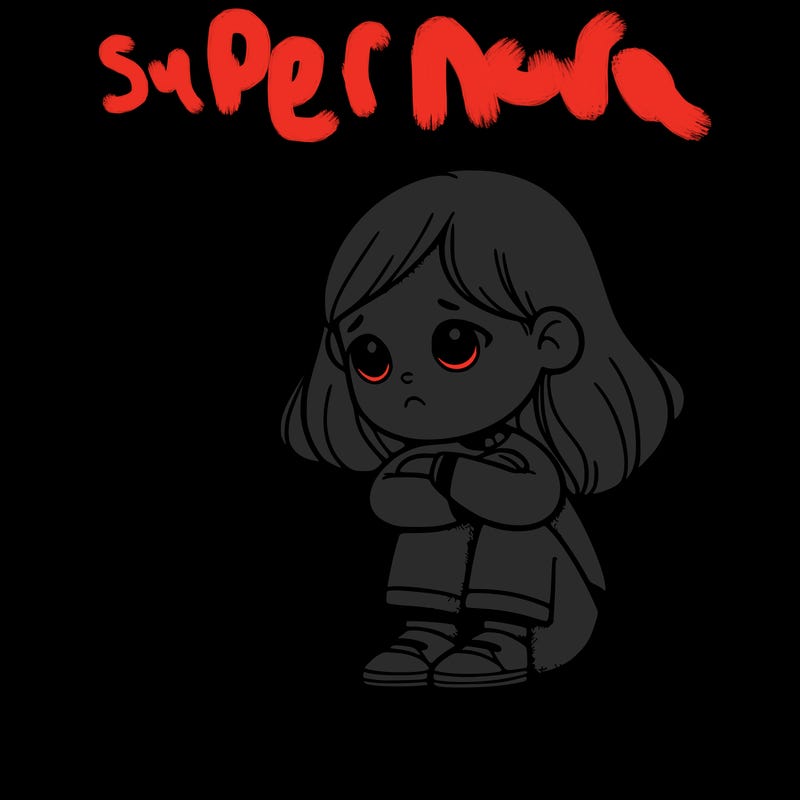 sad girl sitting next to a wall