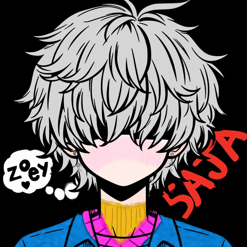 manga boy fluffy hair covering his eyes