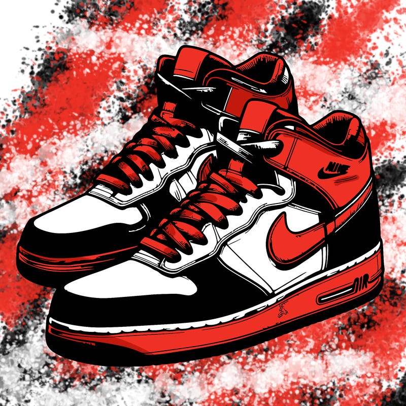 realistic nike air shoes