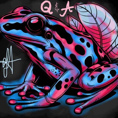 hyper realistic poison frog