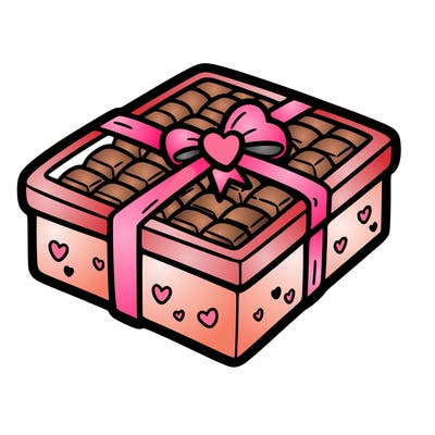 a box of chocolate for valentines day