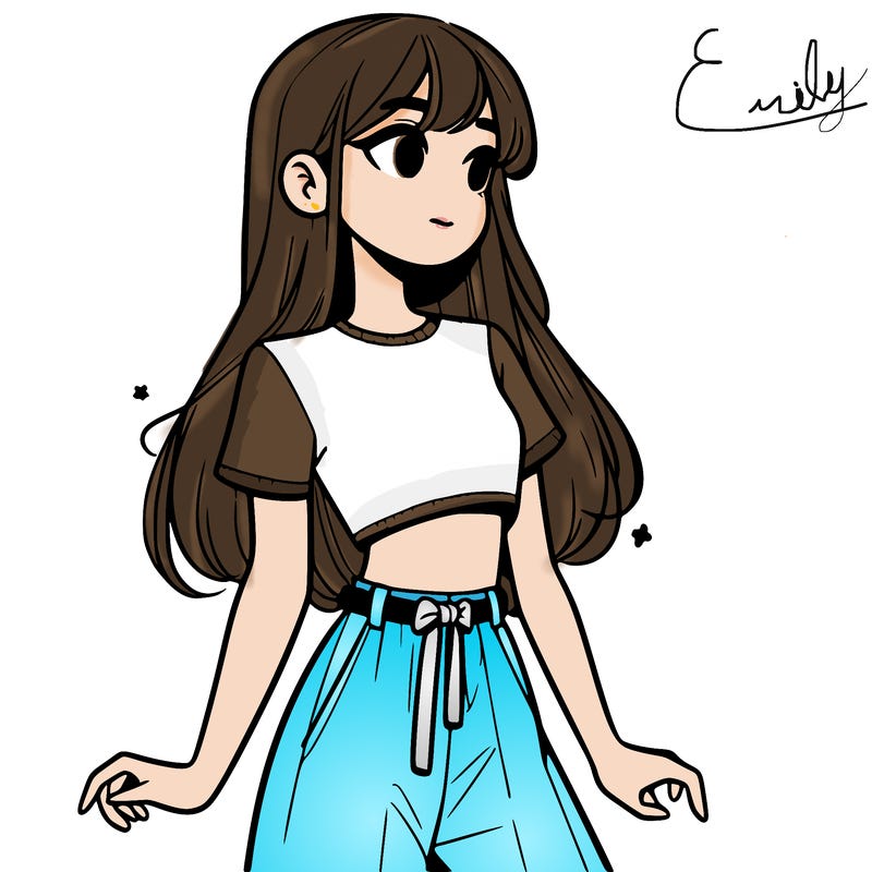 girl in a cute crop top