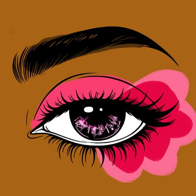 eye closed realistic