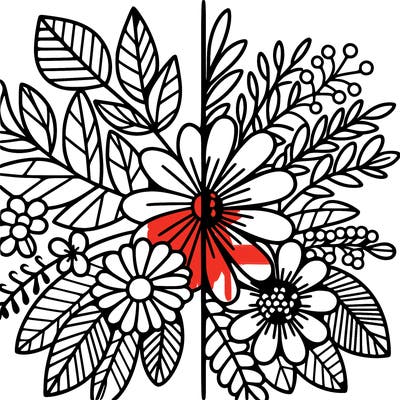 flowers split