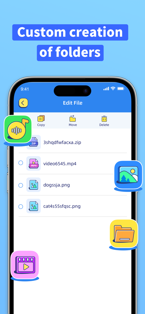Wiler File Manager - Wiler File Manager interface for creating custom folders and managing files