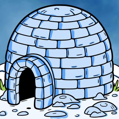an igloo