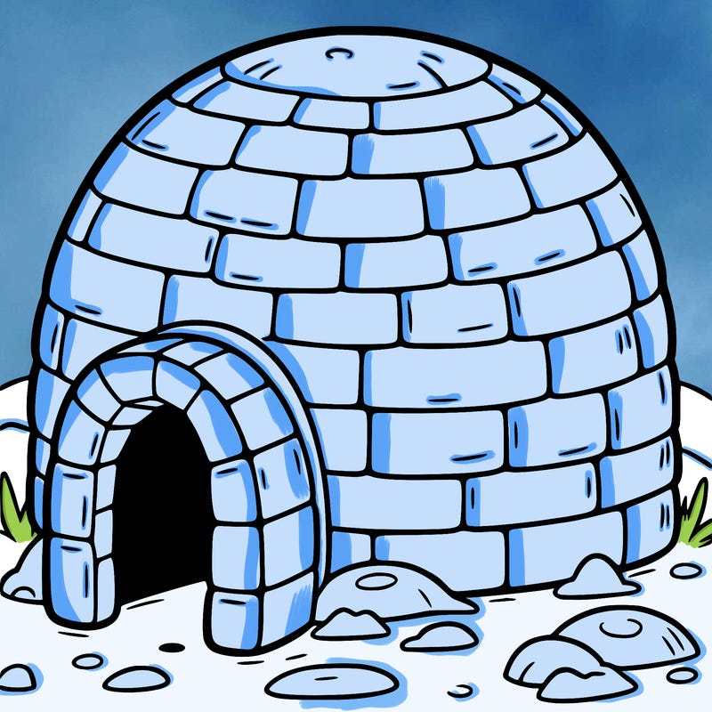 an igloo