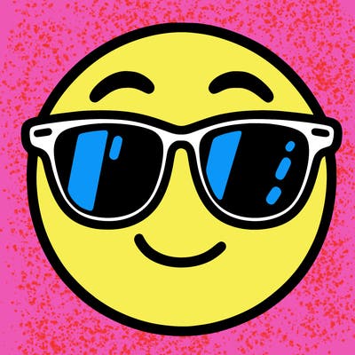emoji with sunglasses