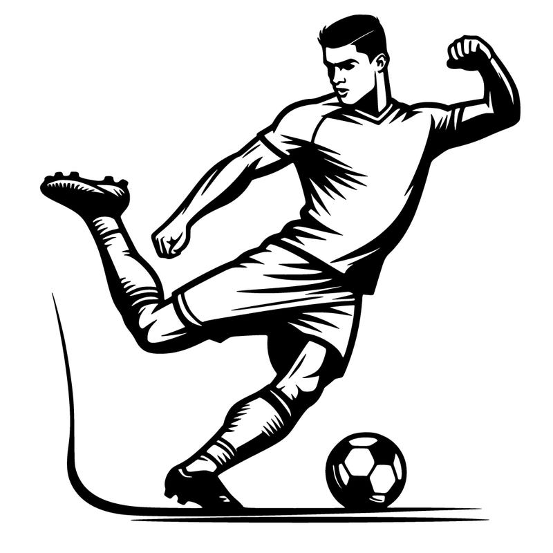 ronaldo shooting soccer ball in goal