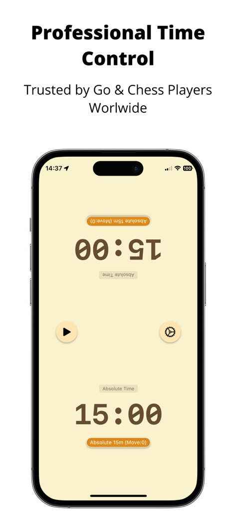 Game Clock Pro - Professional dual timer interface for Game Clock Pro used in chess and go tournaments