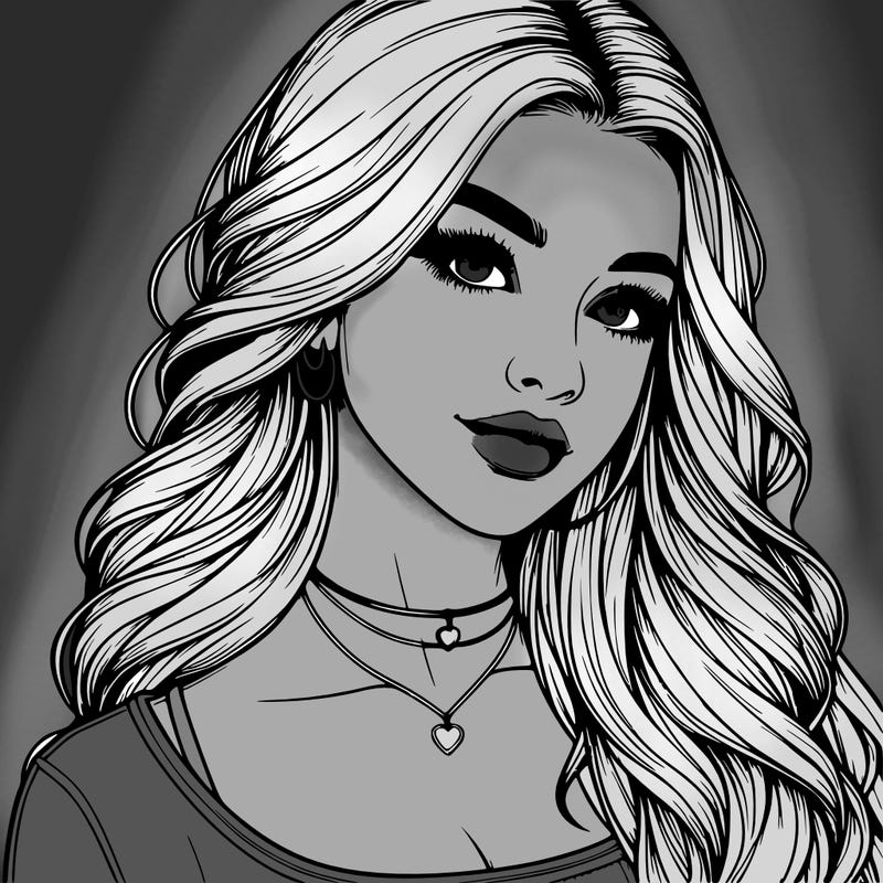 detailed realistic girl