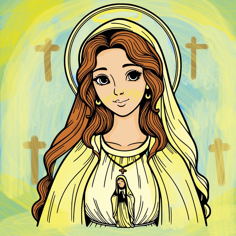 saint mother mary, beautiful